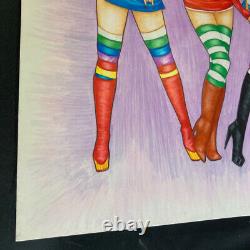 Amy Fletcher Original Art, Rainbow Brite, Strawberry Shortcake, and Raggedy Ann