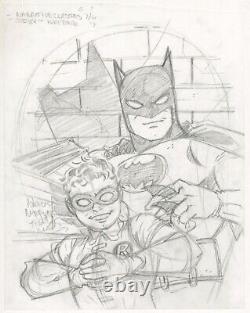 Anthony Marques Batman Audio Adventures Original Art Prelim Batman & Robin