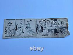 Antique Clifford McBride Illustration Drawing Comic Strip Original Art Signed