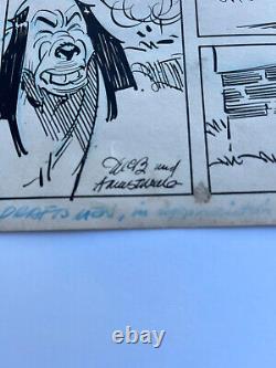 Antique Clifford McBride Illustration Drawing Comic Strip Original Art Signed