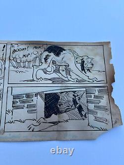 Antique Clifford McBride Illustration Drawing Comic Strip Original Art Signed