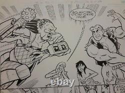 Archie vs The Predator Original Comic Book Art Page Signed
