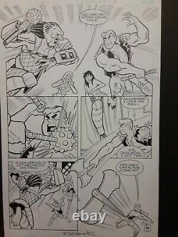 Archie vs The Predator Original Comic Book Art Page Signed