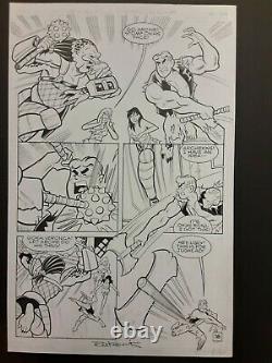 Archie vs The Predator Original Comic Book Art Page Signed