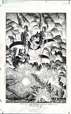 Arthur Adams 1995 Godzilla #2 Original Cover Art Classic Art Adams Comic Artwork
