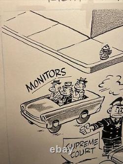 Arthur Bimrose Oregonian Original Art Comic Political Cartoon Hoffa Teamsters