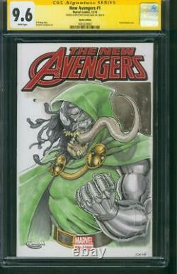 Avengers 1 CGC SS 9.6 Dr Doom Venom Original art Sketch Fantastic Four 18 Movie