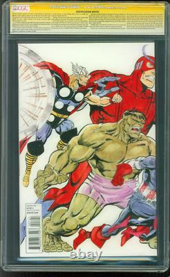 Avengers Assemble 1 CGC SS 9.8 Castrillo Wraparound Team Original art Sketch