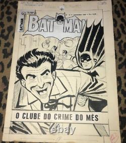 BATMAN JOKER DC COMICS Golden AGE COVER ORIGINAL ART WORK Year 1959