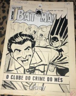 BATMAN JOKER DC COMICS Golden AGE COVER ORIGINAL ART WORK Year 1959