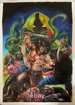 BLACK SALE! Rodney Buchemi original painted art Conan A2 SIZE! PUBLISHED