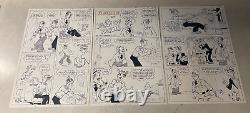 BLONDIE #211 original art 3 PG COMPLETE STORY DAGWOOD SHRINKS SWEATER YARN HERB