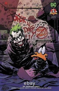 BRETT BOOTH Original Art DC Joker & DAFFY DUCK Warner Bros 2018 #1 Comic Page WB