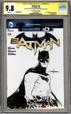 Batman #0 (2012 DC Comics) Original Art Sketch Signed Jae Lee CGC 9.8 WP