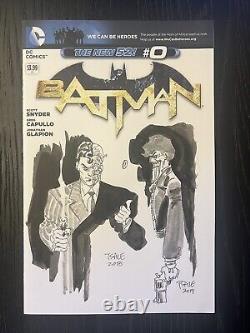 Batman #0 Two-Face & Joker Original Long Halloween Art Sketch By Tim Sale