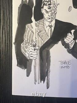 Batman #0 Two-Face & Joker Original Long Halloween Art Sketch By Tim Sale