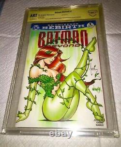 Batman #1 Blank Cover Cbcs 9.8 Ss Oa. Tucci & Jose Varese Original DC Comic Art