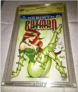 Batman #1 Blank Cover Cbcs 9.8 Ss Oa. Tucci & Jose Varese Original DC Comic Art