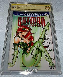 Batman #1 Blank Cover Cbcs 9.8 Ss Oa. Tucci & Jose Varese Original DC Comic Art