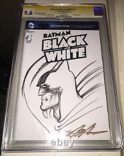 Batman #1 Blank Cover Original Art Sketch Neal Adams Cgc 9.6 Ss DC Comic Art