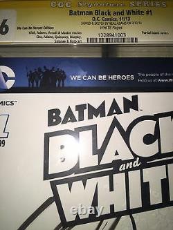 Batman #1 Blank Cover Original Art Sketch Neal Adams Cgc 9.6 Ss DC Comic Art