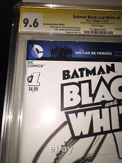 Batman #1 Blank Cover Original Art Sketch Neal Adams Cgc 9.6 Ss DC Comic Art