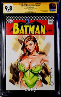 Batman #181 Cgc Ss 9.8 Facsimile Poison Ivy Original Art Sketch Harley Quinn DC