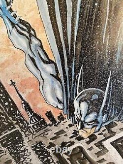 Batman By Gary Shipman Original Watercolor And Pen Art