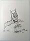 Batman Headshot Sketch! Original Drawing Comic Art By Jose Luis Garcia-lopez
