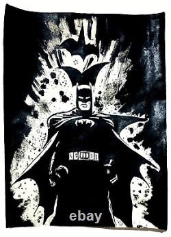 Batman Jacob HITT Original Comic Art Commission & Family Robin Batgirl us