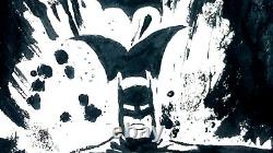 Batman Jacob HITT Original Comic Art Commission & Family Robin Batgirl us