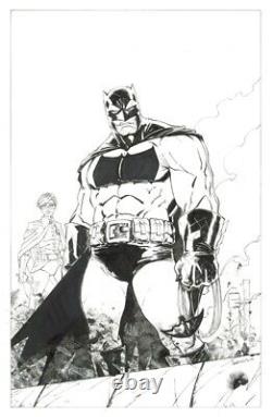 Batman Original 11x17 Comic Art By Chris Gevenois Dark Knight Returns Miller