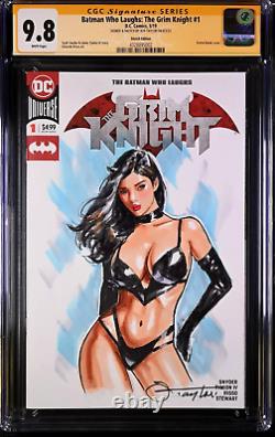 Batman Who Laughs The Grim Knight #1 Cgc Ss 9.8 Catwoman Original Art Sketch DC