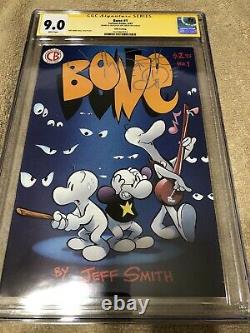 Bone 1 CGC 9.0 SS Jeff Smith Original art sketch 5th Print CARTOON 6/1993