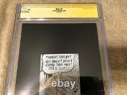 Bone 1 CGC 9.0 SS Jeff Smith Original art sketch 5th Print CARTOON 6/1993