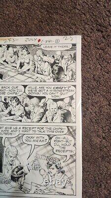 Bronze Age original comic art 1976