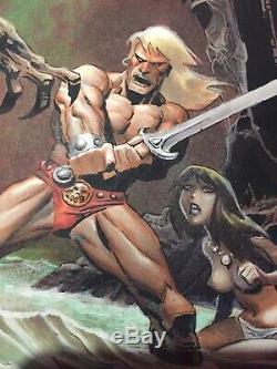 Bruce Timm original art unpublished comic cover painting AWESOME