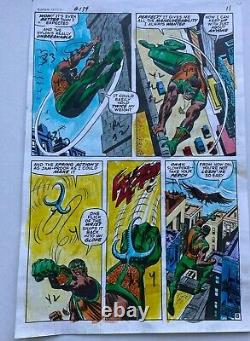 CAPTAIN AMERICA #139 ART original COLOR GUIDE FALCON ROMITA STAN LEE 1971