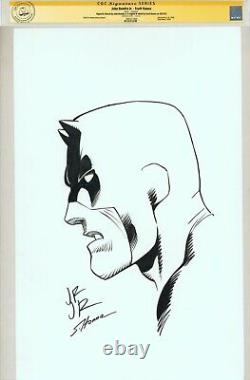 CGC SS John Romita Jr. & Scott Hanna Original Comic Art Sketch Daredevil