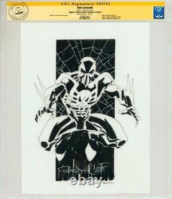 CGC SS Signed Rick Leonardi Original Marvel Comics Art Sketch Spider-Man 2099