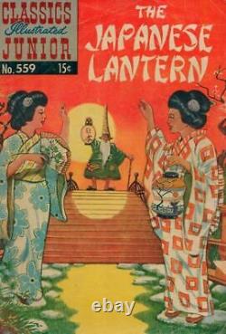 CLASSICS ILLUSTRATED #559 original art 1959 JAPANESE LANTERN half SPLASH DETAIL