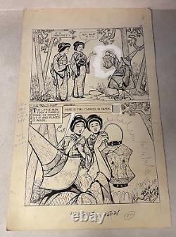 CLASSICS ILLUSTRATED #559 original art 1959 JAPANESE LANTERN half SPLASH PELTZ