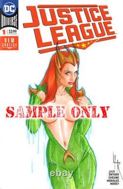 COMIC BABES Your Choice Original Art Sketch Cover by Artist Lance HaunRogue