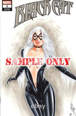 COMIC BABES Your Choice Original Art Sketch Cover by Artist Lance HaunRogue