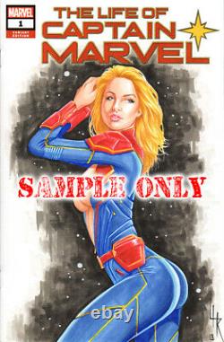 COMIC BABES Your Choice Original Art Sketch Cover by Artist Lance HaunRogue