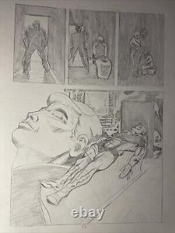 COMIC BOOK ART Super Heroes Original Storyboard Page Layout UNKNOWN SERIES X1