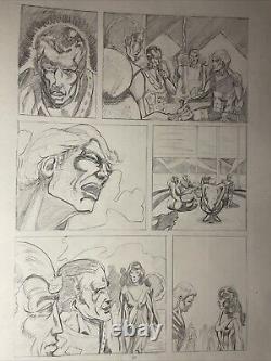 COMIC BOOK ART Super Heroes Original Storyboard Page Layout UNKNOWN SERIES X1