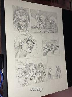 COMIC BOOK ART Super Heroes Original Storyboard Page Layout UNKNOWN SERIES X1