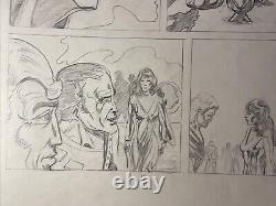 COMIC BOOK ART Super Heroes Original Storyboard Page Layout UNKNOWN SERIES X1