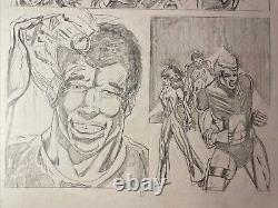 COMIC BOOK ART Super Heroes Original Storyboard Page Layout UNKNOWN SERIES X1